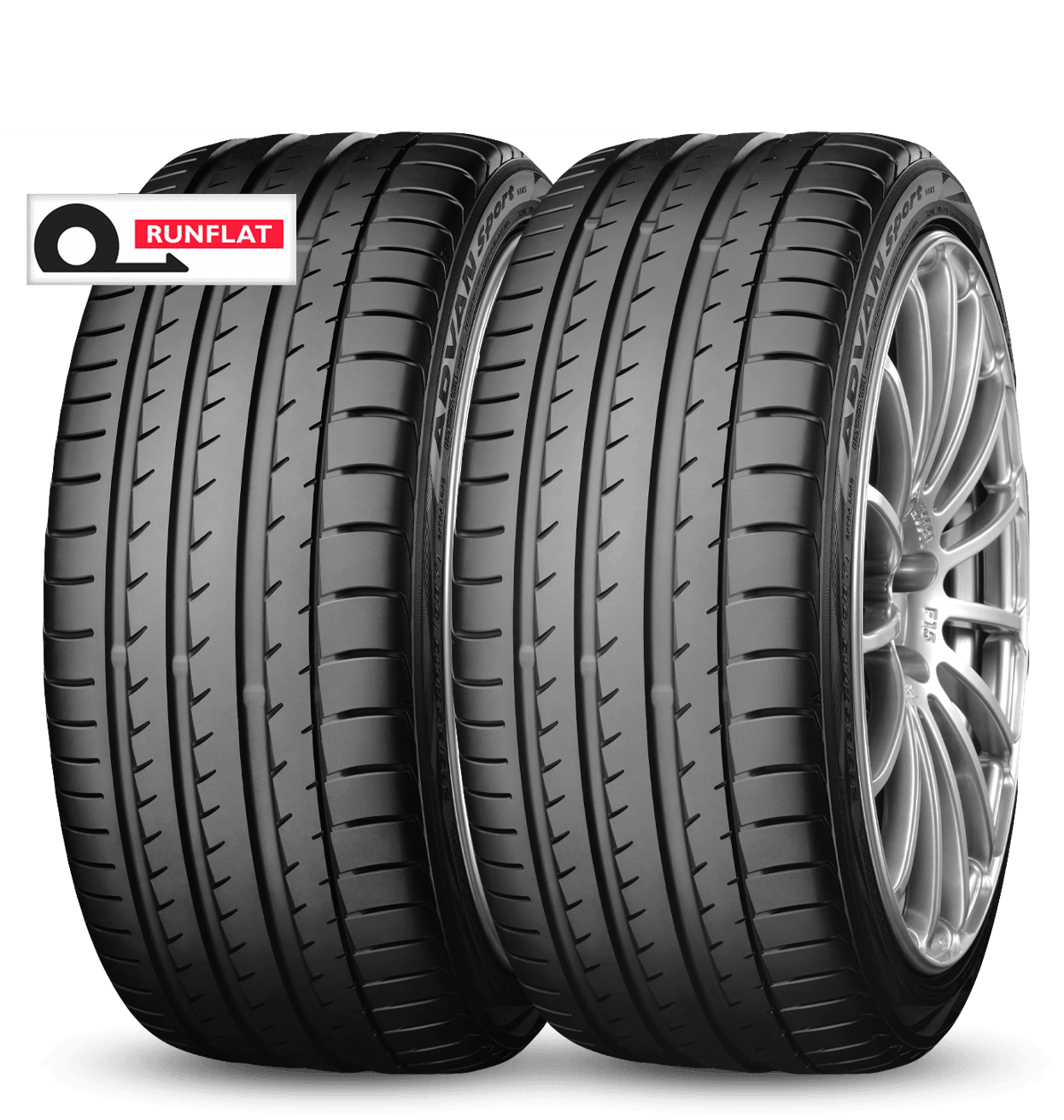 YOKOHAMA ADVAN Sport 4本 Yokohama - Advan Sport V105 (Runflat) - X4
